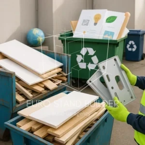 Safe booth dismantling with recycling of reusable parts